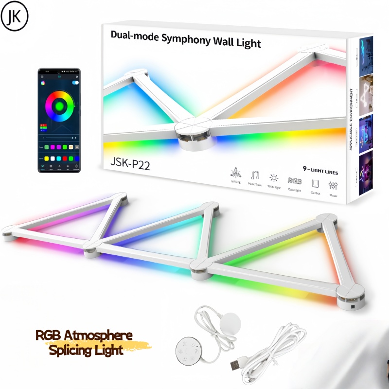 Foyer Lighting Wall Decor - Новый бесплатный сращивание DIY RGB красочный
