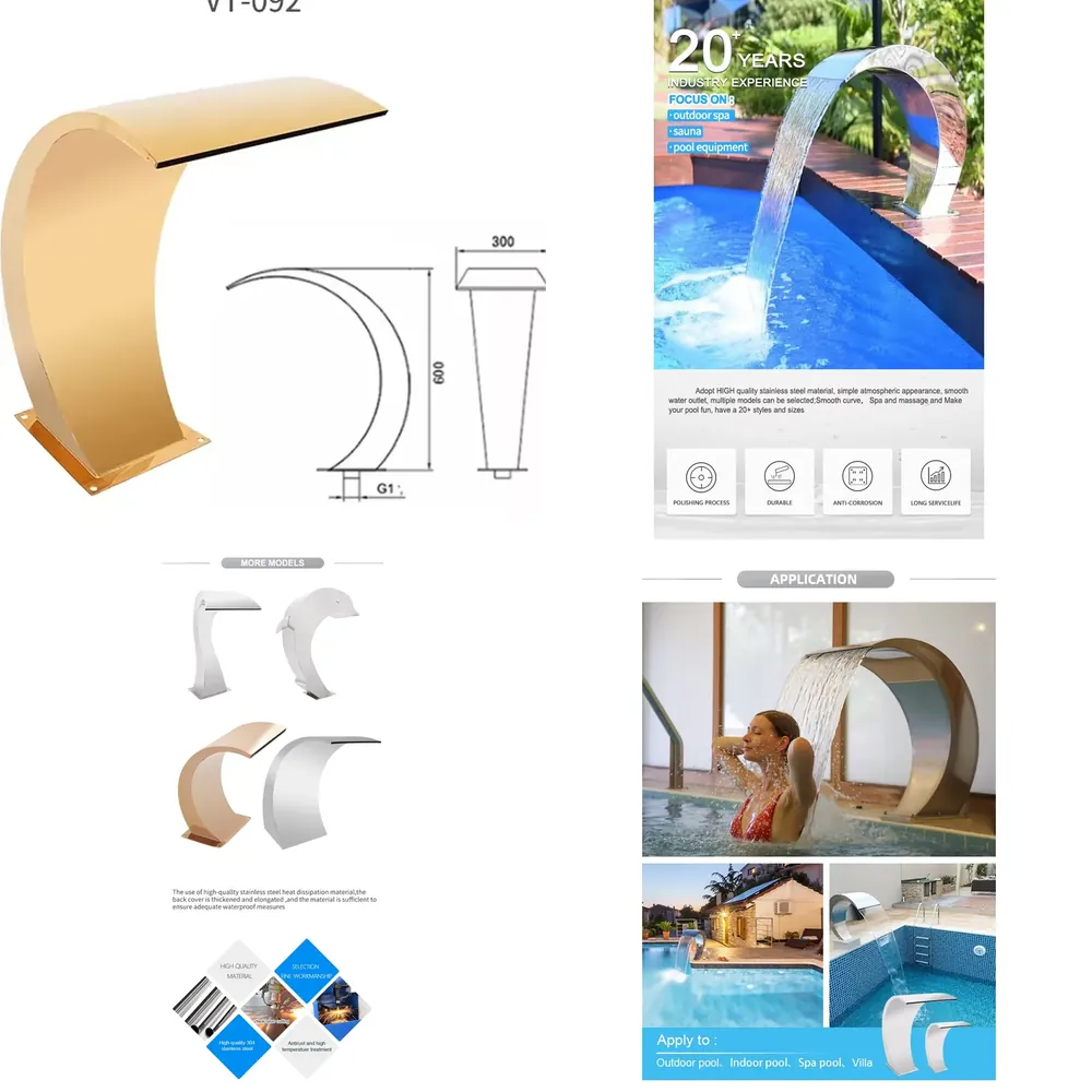 Home Decor Lighting Manufacturer - Светодиодные водопады Pikes Manufacturer для бассейнов