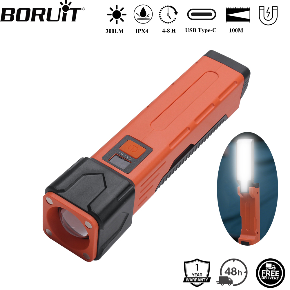 Orange Lighting Decor - BORUiT 300LM светодиодный рабочий фонарь с