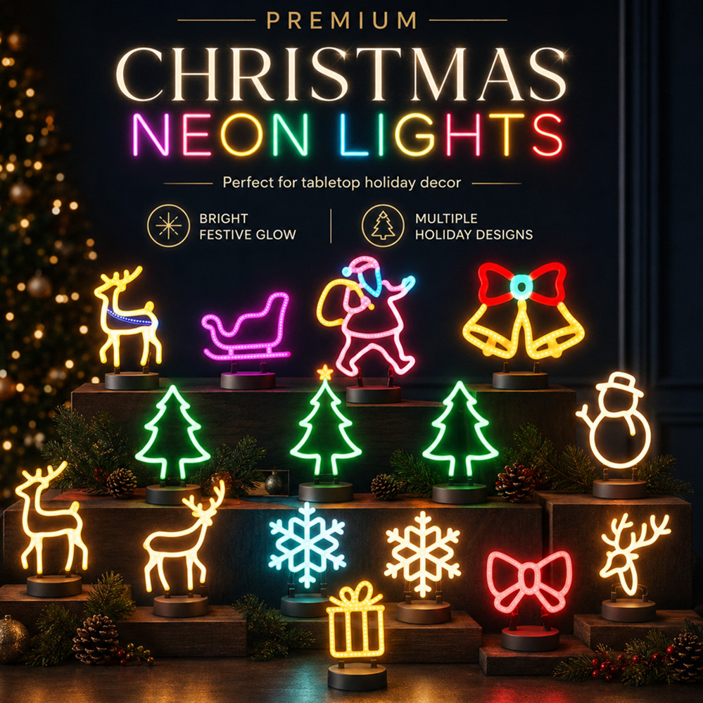 Lighting Tree Decor - Рождественское украшение: светодиодная неоновая вывеска в