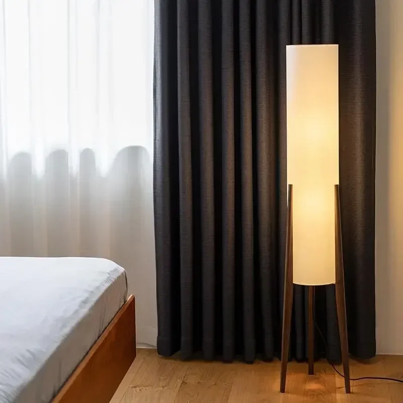Floor Lamp Tripod - Японский деревянный торшер в стиле ваби-саби,