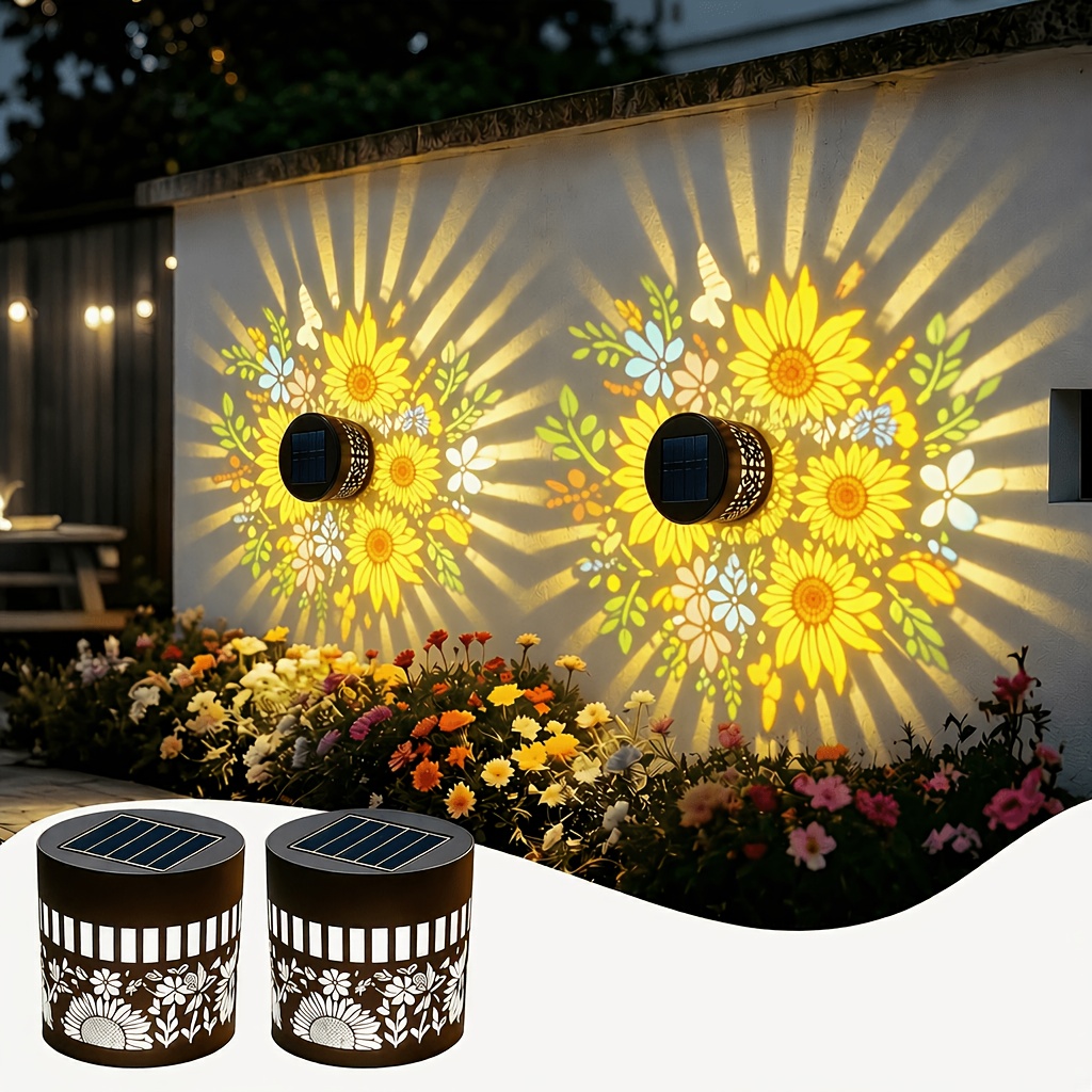 Lighting Metal Wall Decor - Набор из 2 солнечных светильников для
