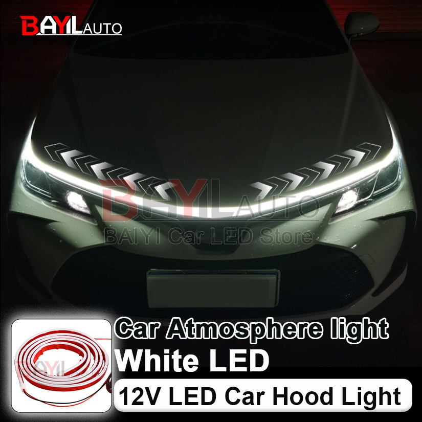 Белая полоса освещения на капо – обзор и цена Lighting Bolt Decor