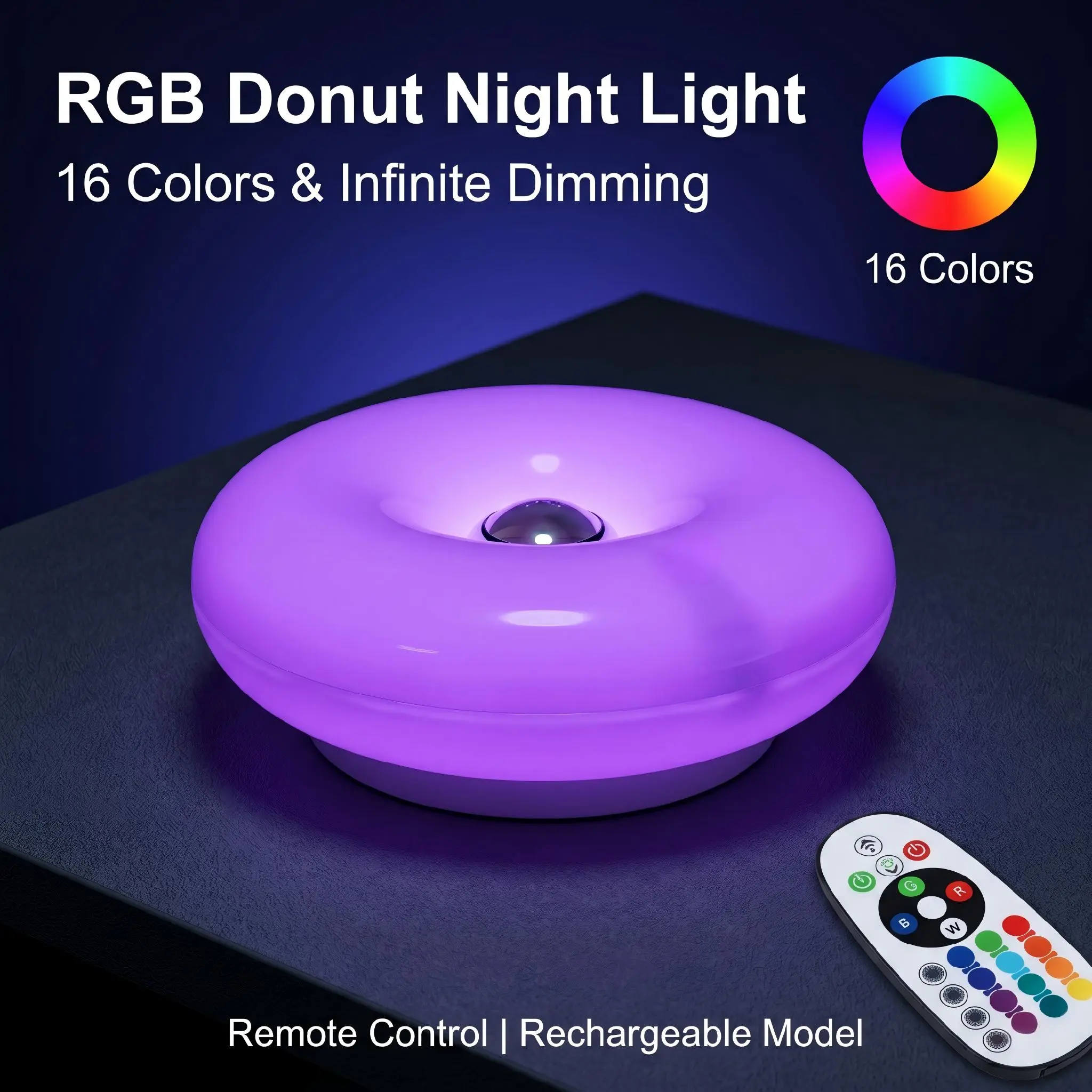 RGB-лампа в форме пончика, при – обзор и цена Ambient Lighting Decor For Room