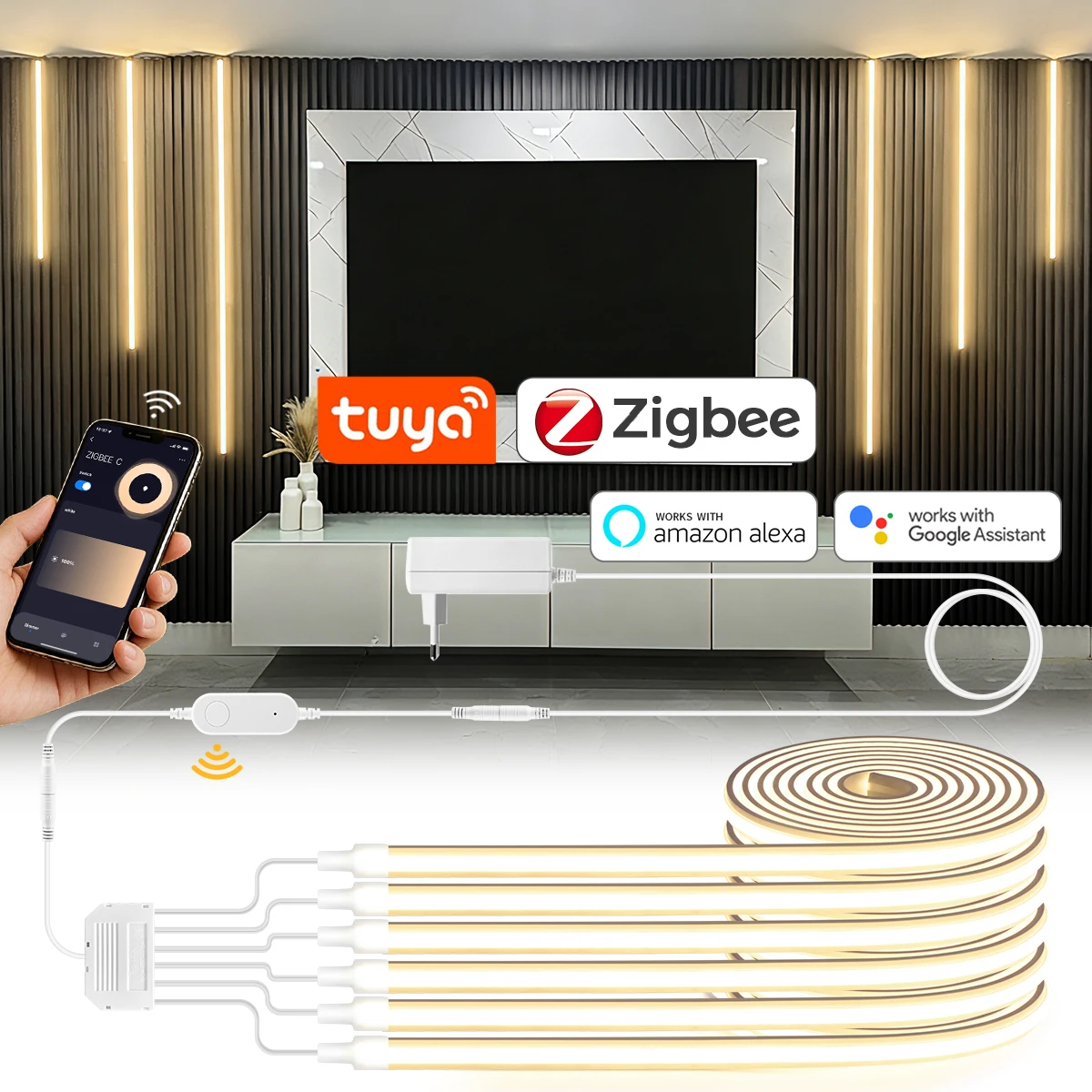 Светодиодная лента Tuya Smart  – обзор и цена Foyer Lighting Wall Decor