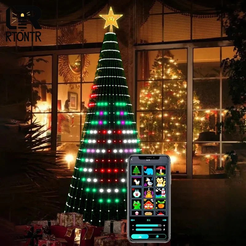 Умная RGB-гирлянда для верхушк – обзор и цена Lighting Tree Decor