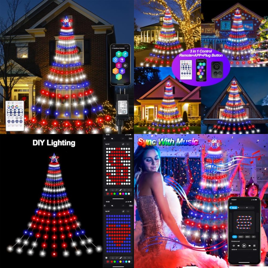 Умные светодиодные гирлянды дл – обзор и цена Lighting Tree Decor
