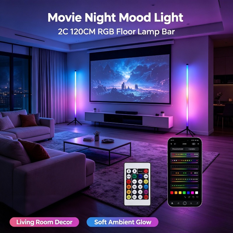 Комплект из 2 RGB LED угловых  – обзор и цена Ambient Lighting Decor For Room