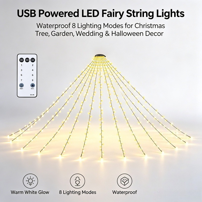 Светодиодные гирлянды USB, вод – обзор и цена Lighting Tree Decor