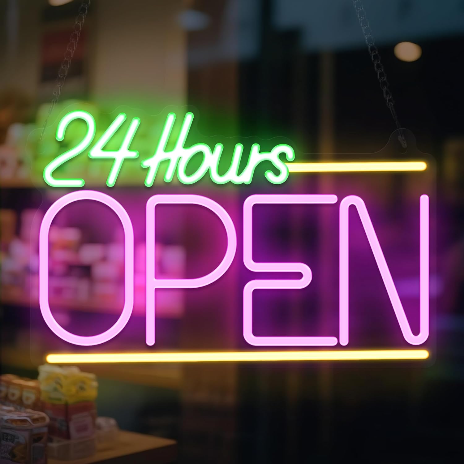 Неоновая вывеска «Открыто 24 ч – обзор и цена Decor Lighting Opening Hours