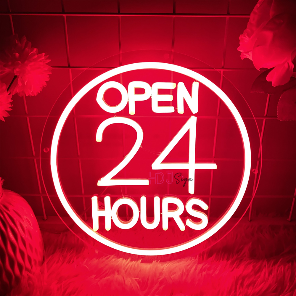 Неоновые светодиодные вывески, – обзор и цена Decor Lighting Opening Hours