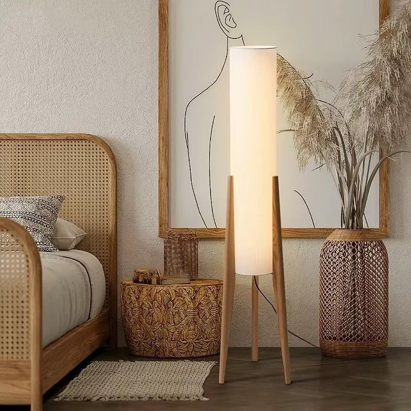 Японский деревянный торшер в с – обзор и цена Floor Lamp Tripod