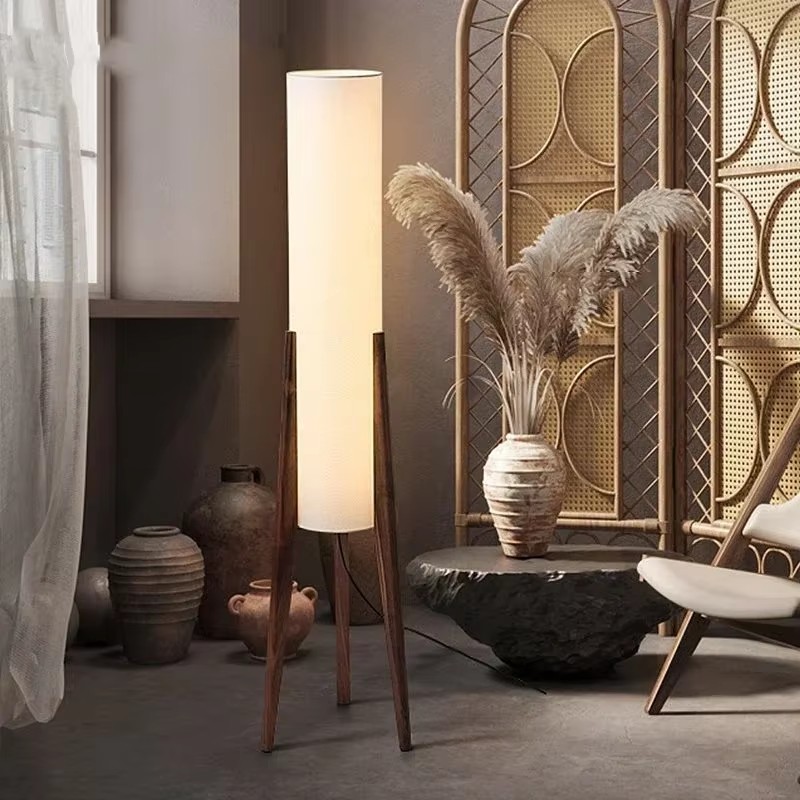 Японский деревянный торшер в с – обзор и цена Floor Lamp Tripod