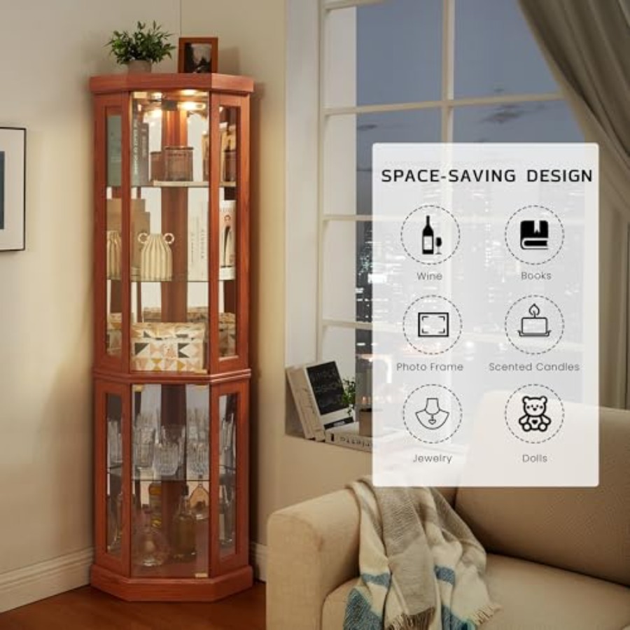 Угловой витринный шкаф для хра – обзор и цена Lighting & Home Decor Studio