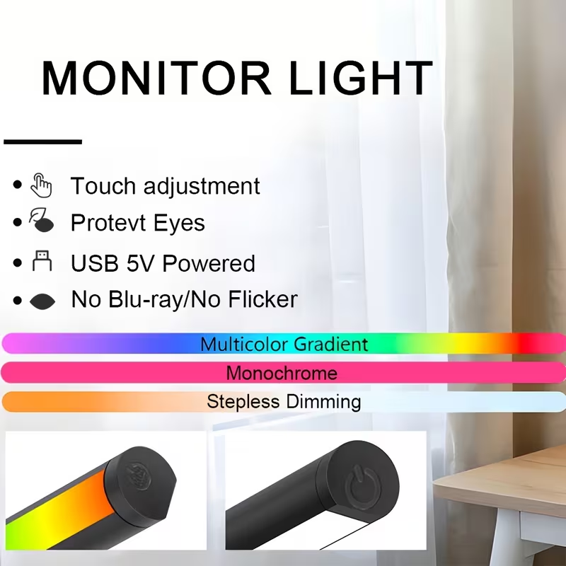 Светодиодная подсветка для мон – обзор и цена Touch Dimmer Lamp